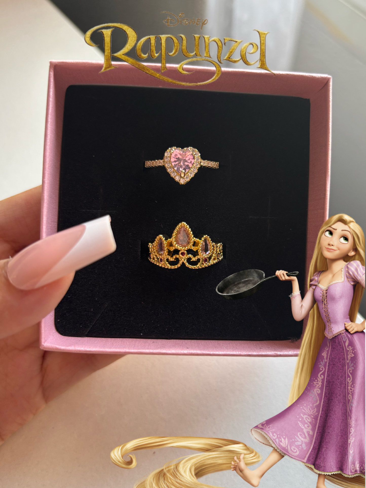 Anillos ajustables de Rapunzel
