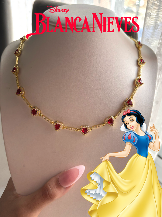 Collar corazón de Blancanieves