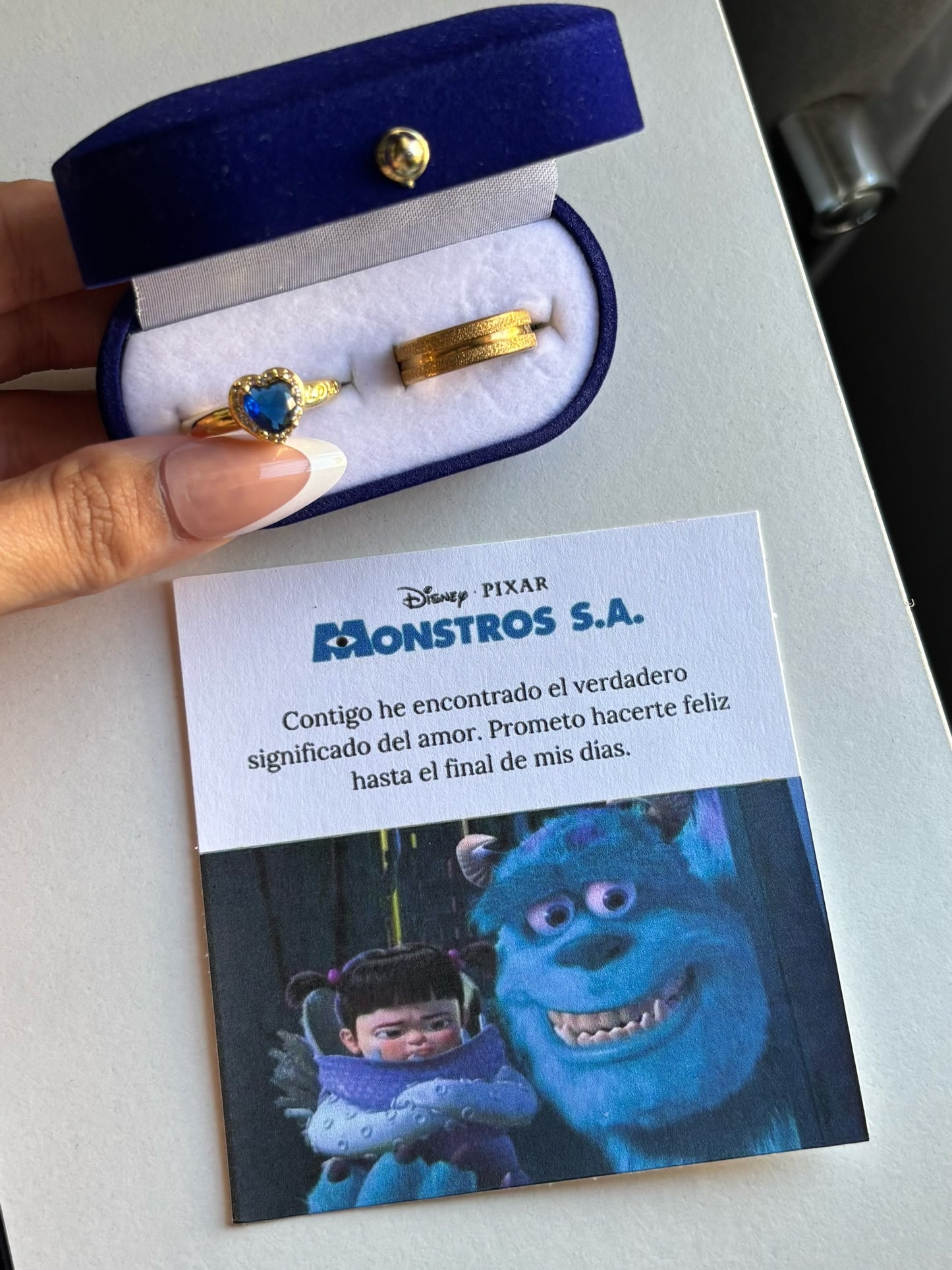 Anillos pareja Monstruos S.A