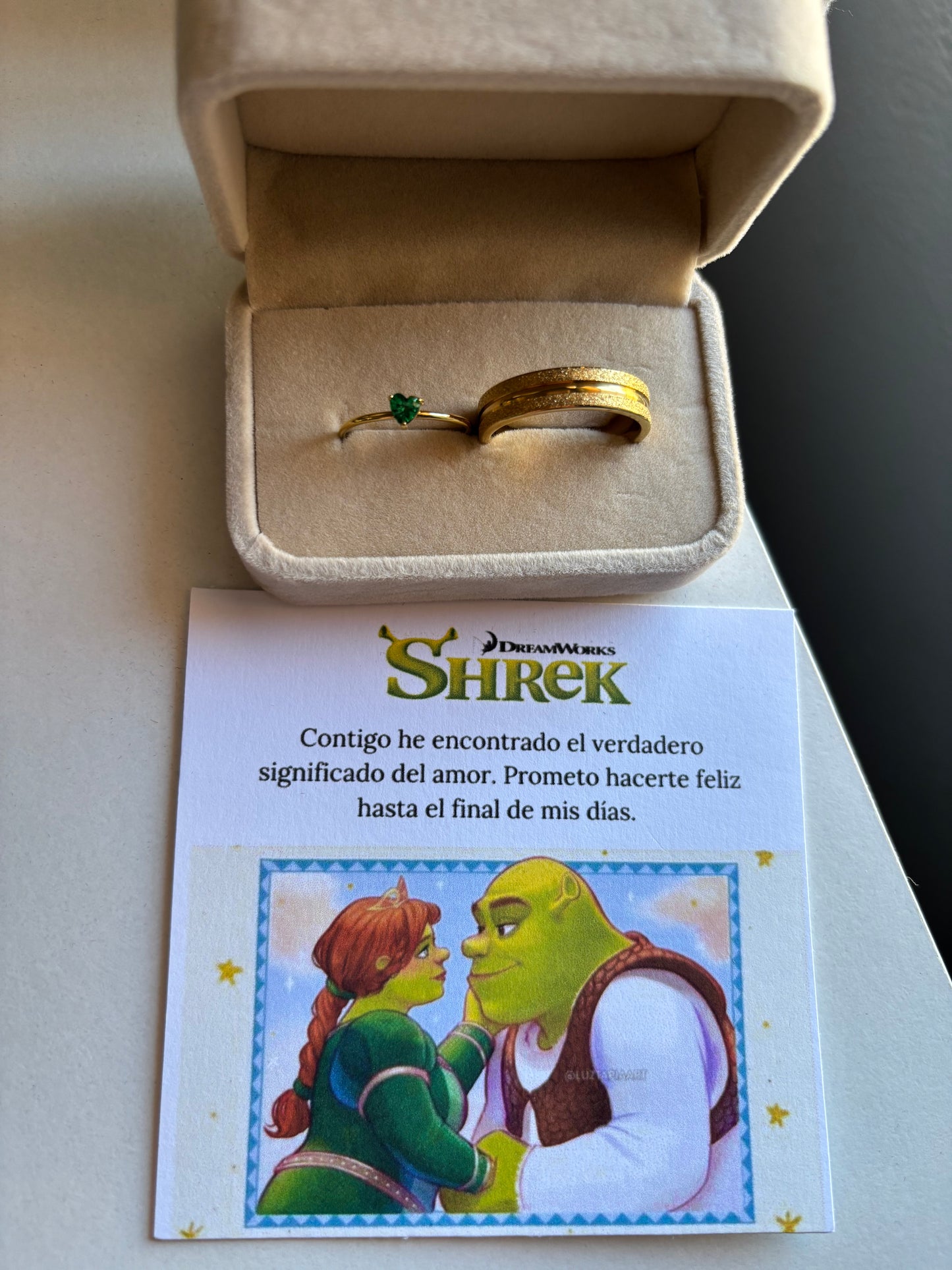 Anillos pareja Shrek