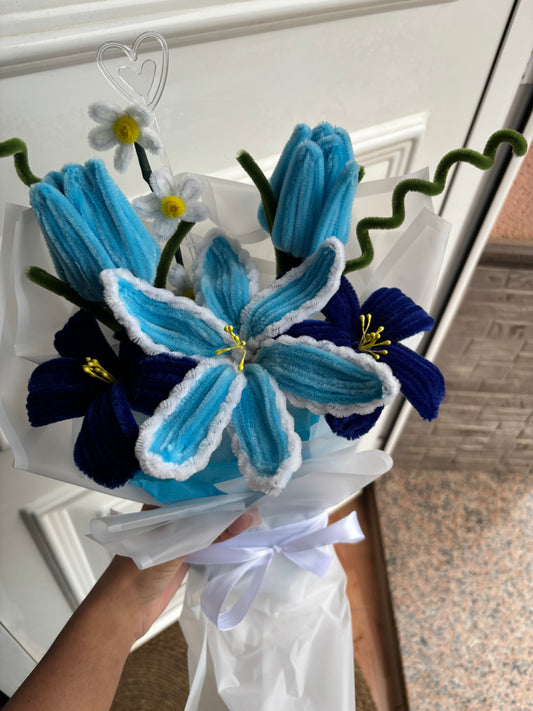 Ramo flores azules