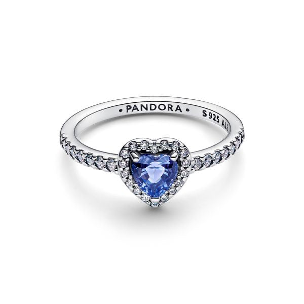Anillo corazón azul